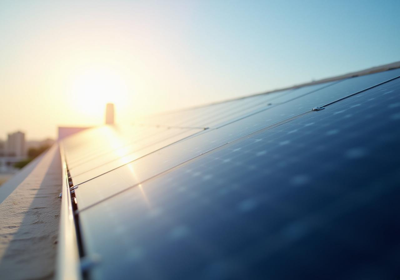 ألواح شمسية حديثة في الرياض